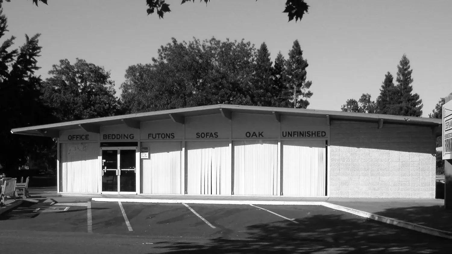 Inside the original Esplanade Furniture store in Chico, CA
