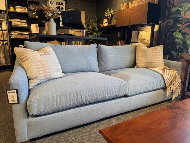 Everleigh upholstered sofa with tailored cushions