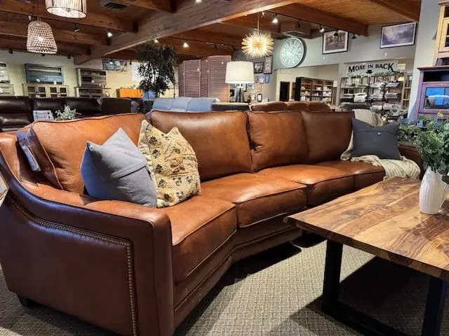 Fifth Avenue conversational sofa, curved upholstered seating